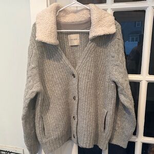 Lucky Brand Gray Knit Sweater